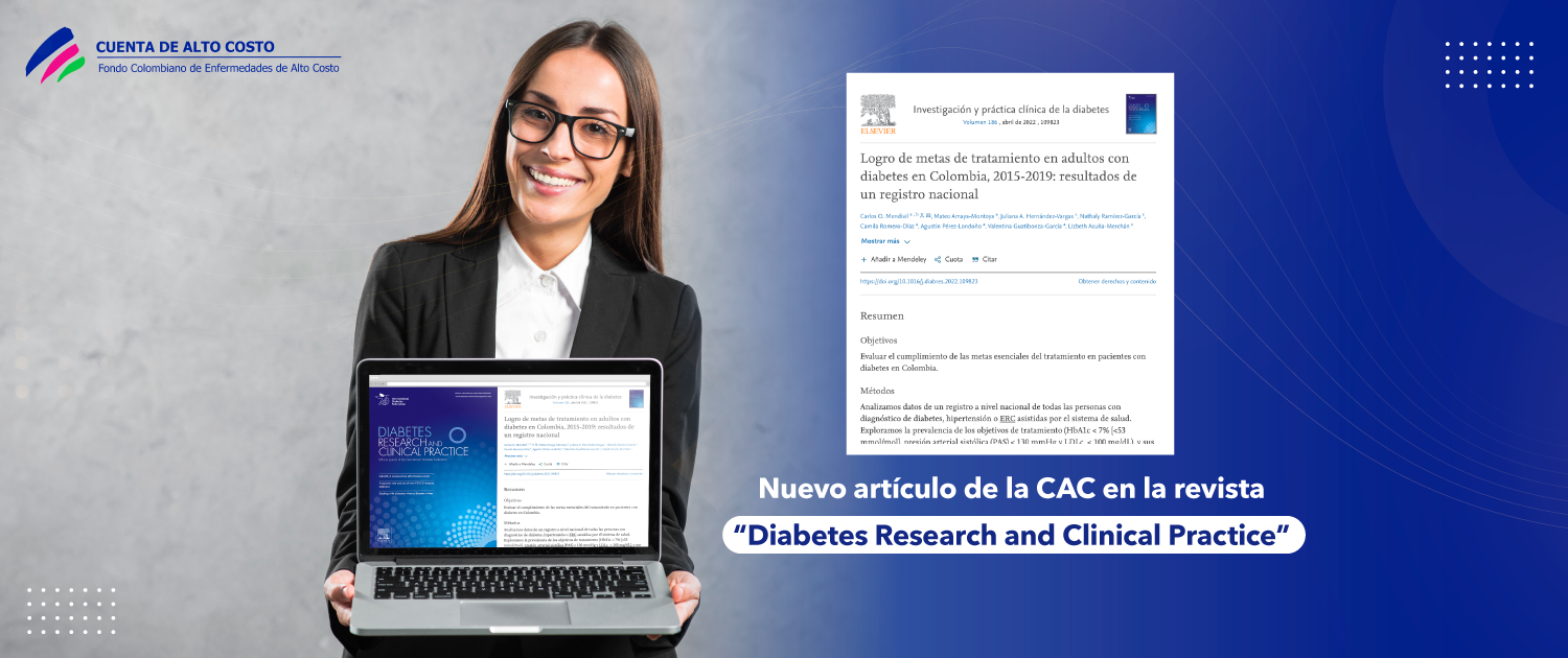 Lee más sobre el artículo Nuevo estudio de la CAC sobre la población con diabetes mellitus atendida en el marco del aseguramiento en Colombia fue publicado en una revista Internacional
